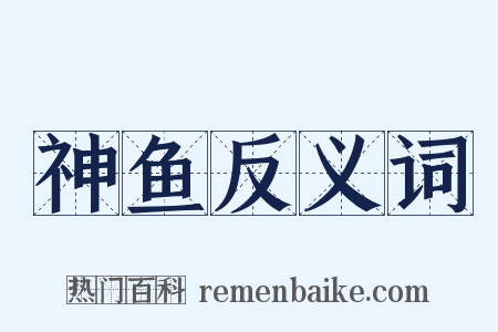 神鱼反义词是什么意思的图片